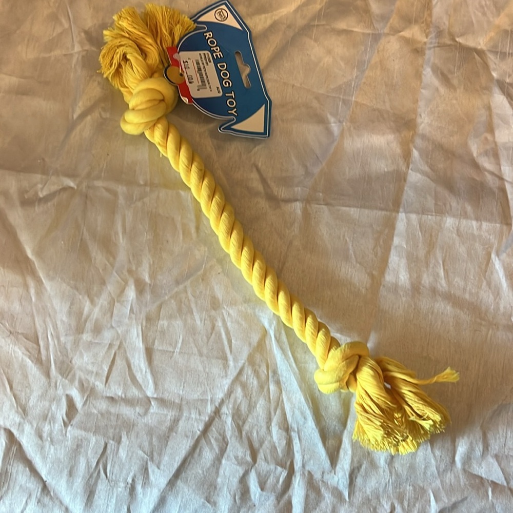 NWT Yellow Dog Toy Rope 15” Long - Picture 5 of 6